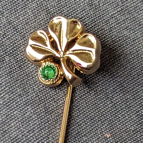 Vintage 3 Leaf Clover Pin - Picture 1 of 4